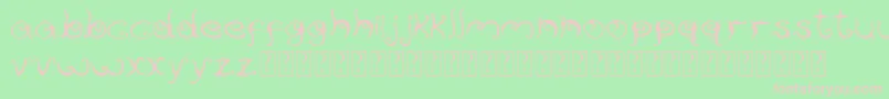 Reservoirink Font – Pink Fonts on Green Background