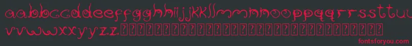 Reservoirink Font – Red Fonts on Black Background
