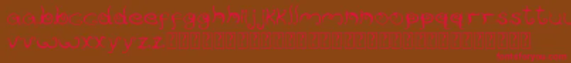 Шрифт Reservoirink – красные шрифты на коричневом фоне