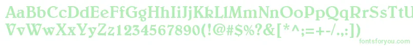 BelweLtMedium Font – Green Fonts on White Background