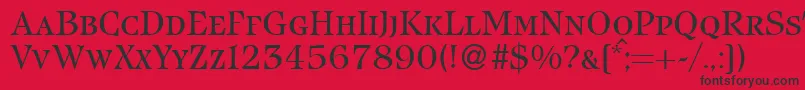 IcebergsmcRegularDb Font – Black Fonts on Red Background