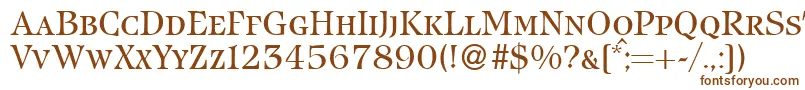 IcebergsmcRegularDb Font – Brown Fonts on White Background