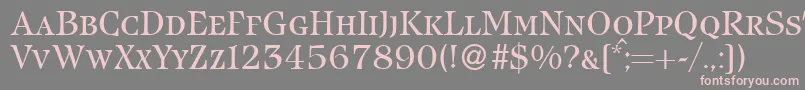 IcebergsmcRegularDb Font – Pink Fonts on Gray Background