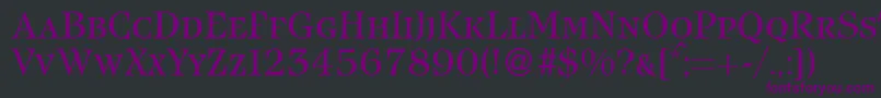 IcebergsmcRegularDb Font – Purple Fonts on Black Background