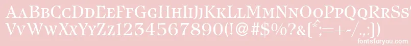 IcebergsmcRegularDb Font – White Fonts on Pink Background