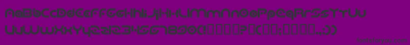 フォントPlanetaryOrbiter – 紫の背景に黒い文字
