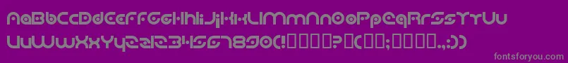 PlanetaryOrbiter Font – Gray Fonts on Purple Background