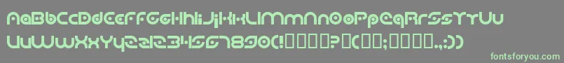 PlanetaryOrbiter Font – Green Fonts on Gray Background