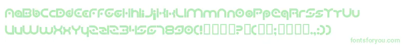 PlanetaryOrbiter Font – Green Fonts on White Background