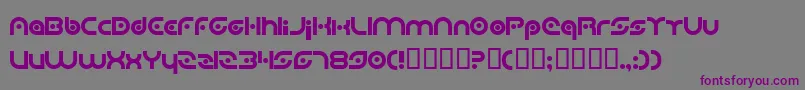 PlanetaryOrbiter Font – Purple Fonts on Gray Background