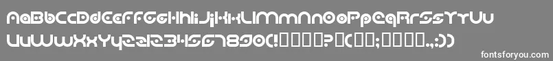 PlanetaryOrbiter Font – White Fonts on Gray Background