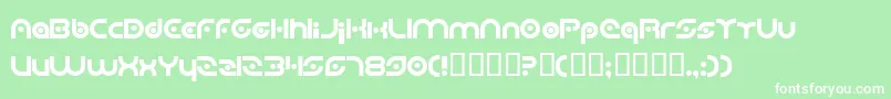 PlanetaryOrbiter Font – White Fonts on Green Background