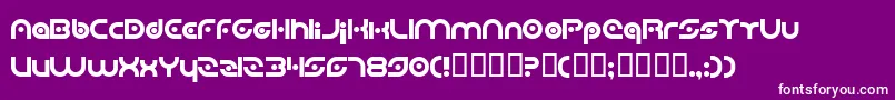 PlanetaryOrbiter Font – White Fonts on Purple Background