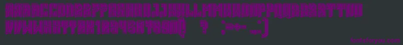 Mina Font – Purple Fonts on Black Background