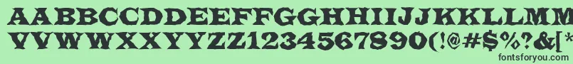 ALatinotitulbr Font – Black Fonts on Green Background
