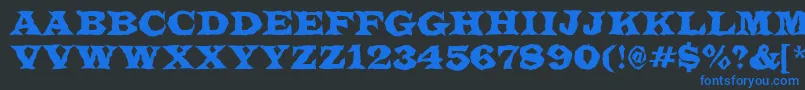 ALatinotitulbr Font – Blue Fonts on Black Background