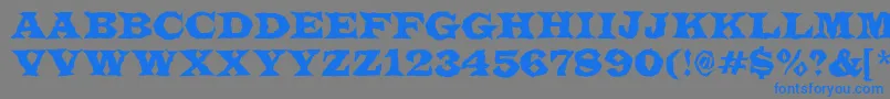 ALatinotitulbr Font – Blue Fonts on Gray Background