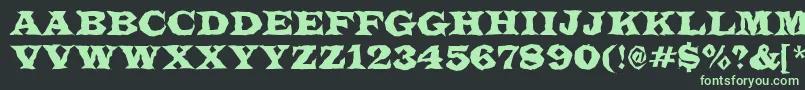 ALatinotitulbr Font – Green Fonts on Black Background