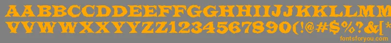 ALatinotitulbr Font – Orange Fonts on Gray Background