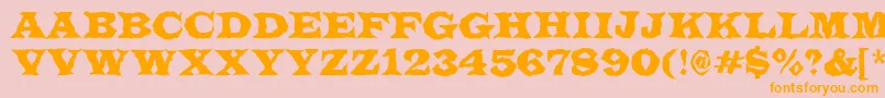 ALatinotitulbr Font – Orange Fonts on Pink Background