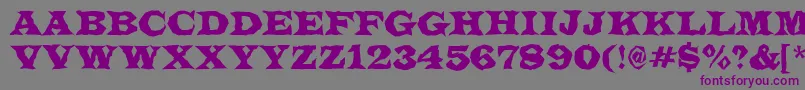 ALatinotitulbr Font – Purple Fonts on Gray Background