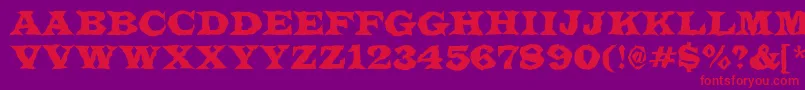 fuente ALatinotitulbr – Fuentes Rojas Sobre Fondo Morado