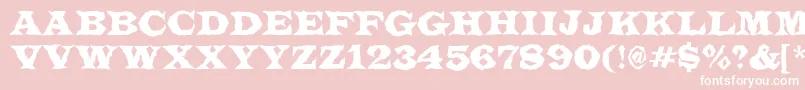 ALatinotitulbr Font – White Fonts on Pink Background