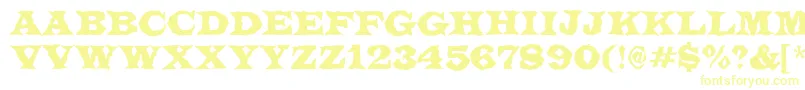ALatinotitulbr Font – Yellow Fonts on White Background