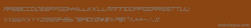 Saiba mais sobre a fonte Lgsi Fonte Lgsi – fontes cinzas em um fundo marrom