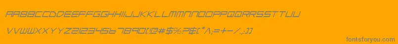 フォントLgsi – オレンジの背景に灰色の文字