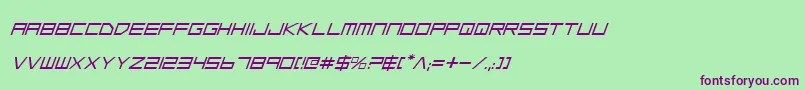 Lgsi Font – Purple Fonts on Green Background