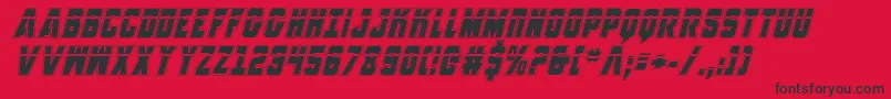 Шрифт AnitllesLaserAcademyItalic – чёрные шрифты на красном фоне