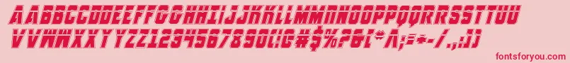 Шрифт AnitllesLaserAcademyItalic – красные шрифты на розовом фоне