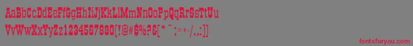 Oldtown Font – Red Fonts on Gray Background