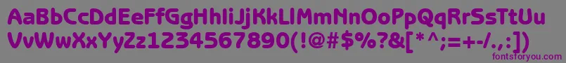 Czcionka ExpressDecoGothicblackSsiBlack – fioletowe czcionki na szarym tle
