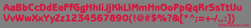ExpressDecoGothicblackSsiBlack Font – Red Fonts on Gray Background