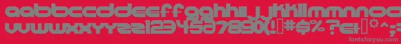 Ultraworld Font – Gray Fonts on Red Background