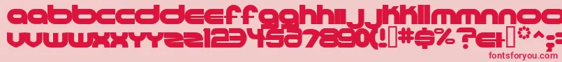 Ultraworld Font – Red Fonts on Pink Background