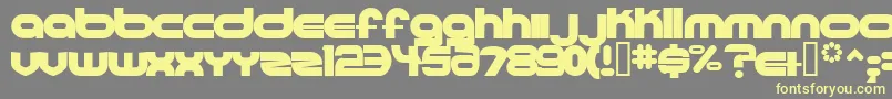 Ultraworld Font – Yellow Fonts on Gray Background