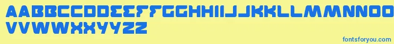 Featured Font – Blue Fonts on Yellow Background