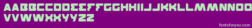 Featured Font – Green Fonts on Purple Background