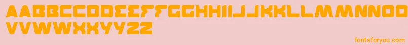 Featured Font – Orange Fonts on Pink Background