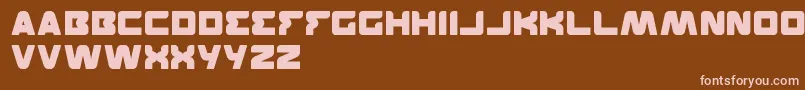 Featured Font – Pink Fonts on Brown Background