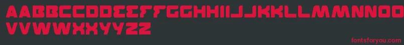 Featured Font – Red Fonts on Black Background