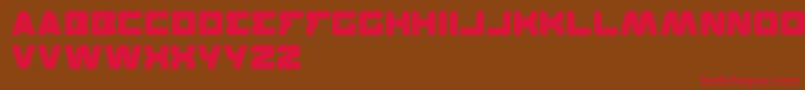 Featured Font – Red Fonts on Brown Background
