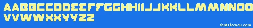 Featured Font – Yellow Fonts on Blue Background