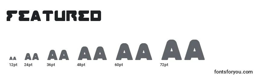 Featured Font Sizes