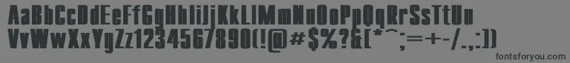 CompactWdBold Font – Black Fonts on Gray Background