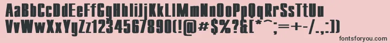 fuente CompactWdBold – Fuentes Negras Sobre Fondo Rosa