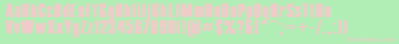 CompactWdBold Font – Pink Fonts on Green Background